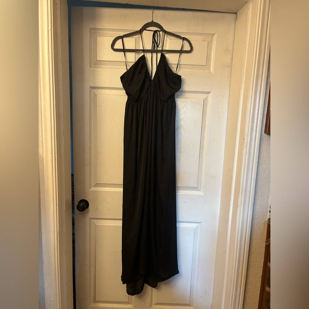 Forever 21 Black Strappy Maxi Dress